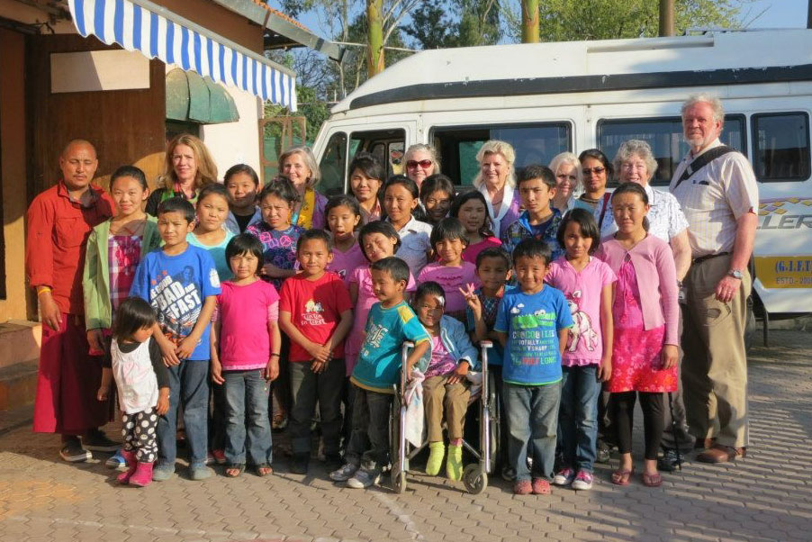 A group of physicians and therapists visited Lama Tenzin Choegyal’s orphanage, The CED House, in Dehradun, India 2014