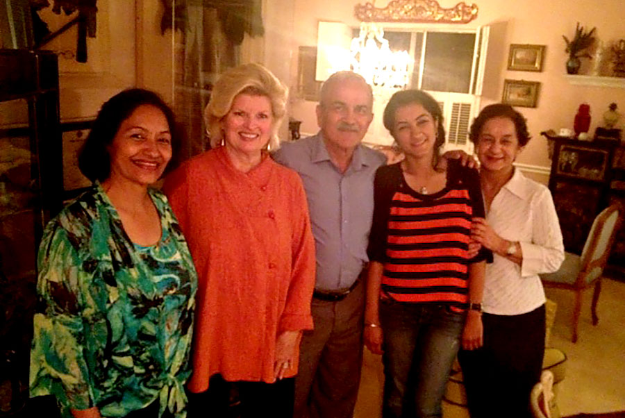 Dr. Vinay Rai, Chief of Staff of the charity hospital in Dehradun, India brought his family for dinner with us. 2014