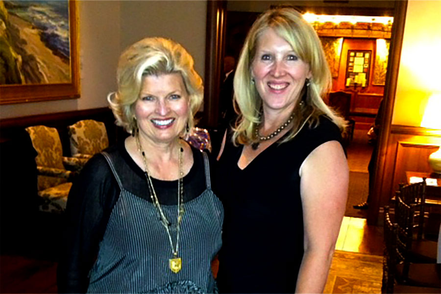 Sonnee and Karen Odell-Barber, MFT at the Innovators of the Space Discovery Cube book signing and luncheon, Newport Beach, CA, 2014