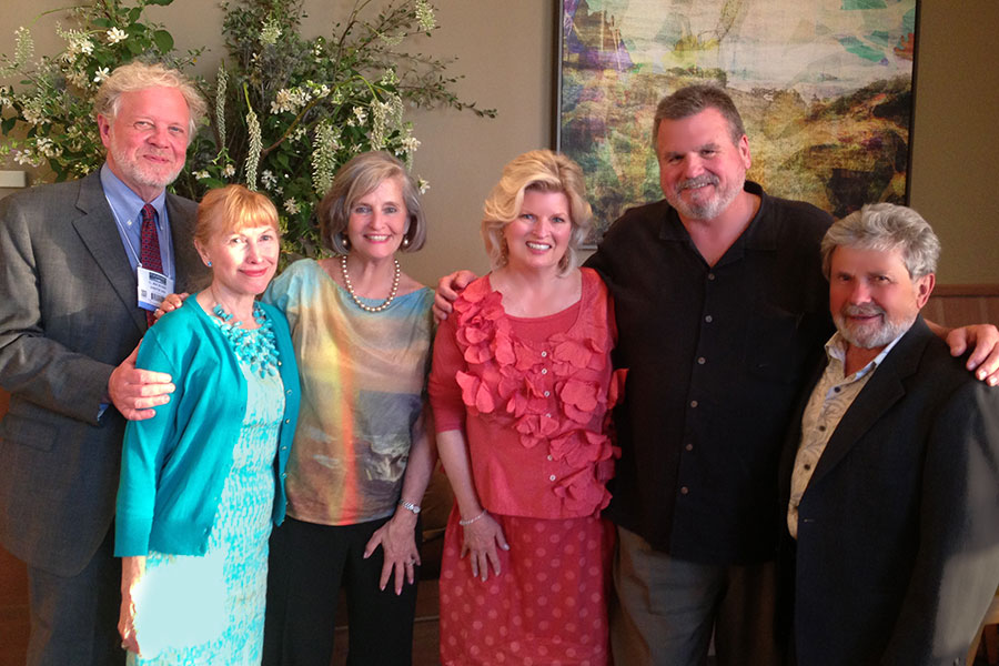 With Dr. Rick and the Rev. Canon Susan Sims Smith, Rev. George and Linda McLaird, and Robert Weedn, at a reception for the University of Arkansas Psychiatric Research Institute, San Francisco, CA, 2014